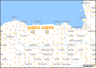 map of Dubois