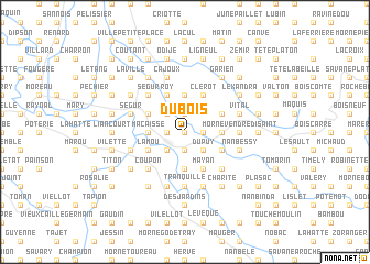 map of Dubois