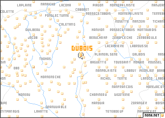 map of Dubois