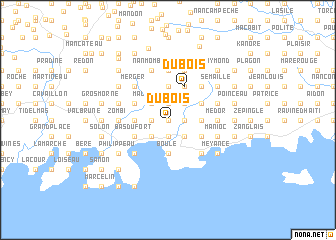 map of Dubois