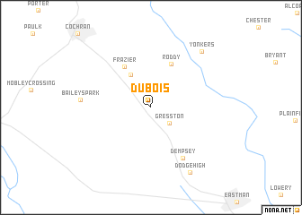 map of Dubois