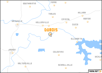 map of Dubois