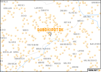 map of Duboki Potok