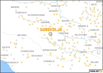 map of Dubokolje