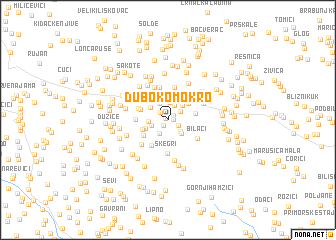 map of Duboko Mokro