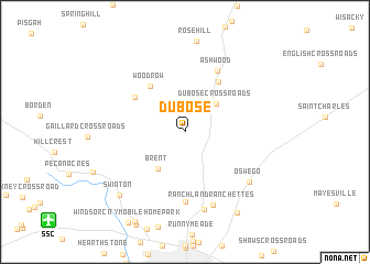 map of DuBose