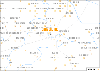 map of Dubovac