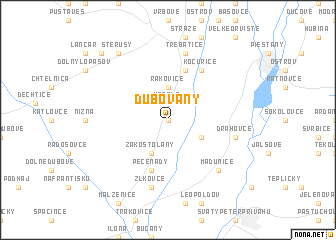map of Dubovany