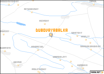 map of Dubovaya Balka
