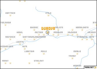 map of Dubová