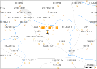 map of Dubovchik
