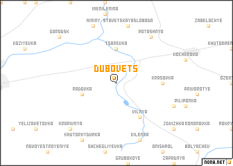 map of Dubovets