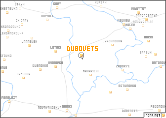 map of Dubovets