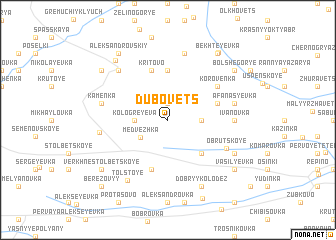 map of Dubovets