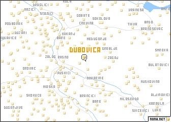 map of Dubovica