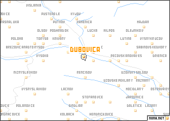 map of Dubovica