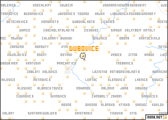 map of Dubovice