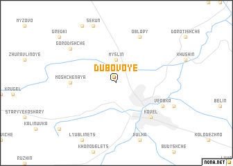 map of Dubovoye