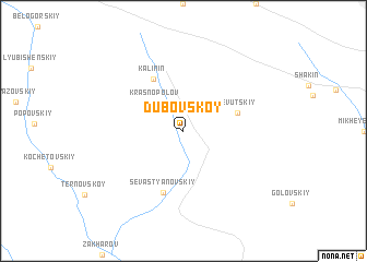 map of Dubovskoy