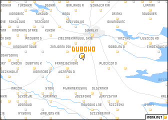 map of Dubowo