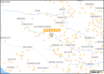 map of Dubrava