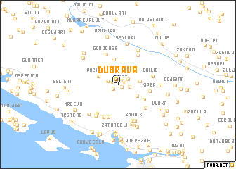 map of Dubrava