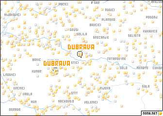 map of Dubrava