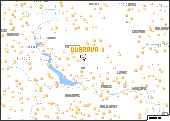 map of Dubrava