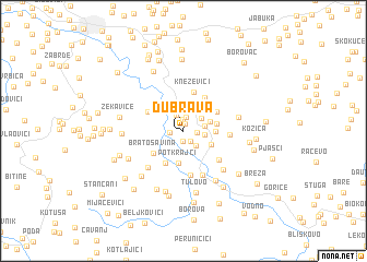 map of Dubrava