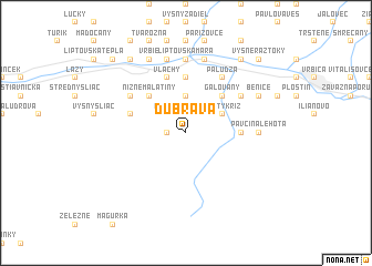 map of Dúbrava