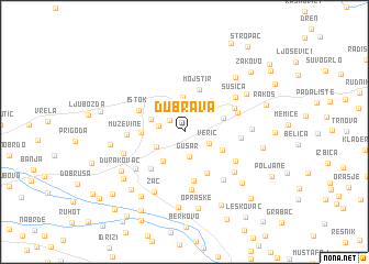 map of Dubrava