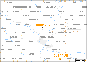 map of Dúbrava