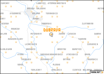 map of Dúbrava