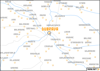 map of Dubrava