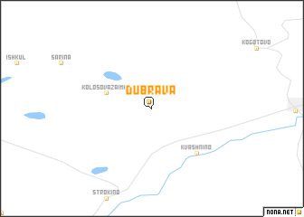 map of Dubrava
