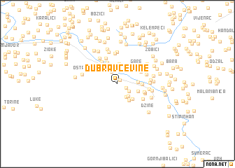 map of Dubravčevine