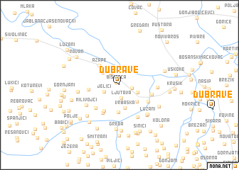 map of Dubrave