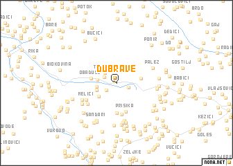 map of Dubrave