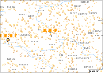 map of Dubrave