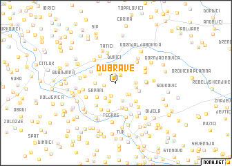 map of Dubrave