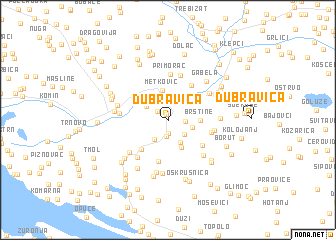 map of Dubravica