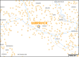 map of Dubravica