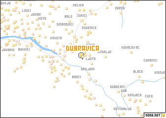 map of Dubravica