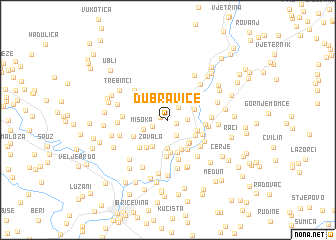 map of Dubravice