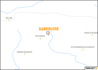 map of Dubravina