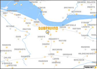 map of Dubravino