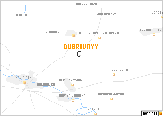 map of Dubravnyy