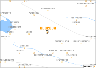 map of Dubrova