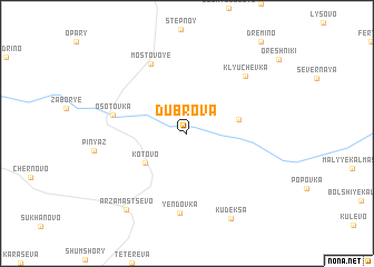 map of Dubrova