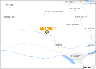 map of (( Dubrova ))